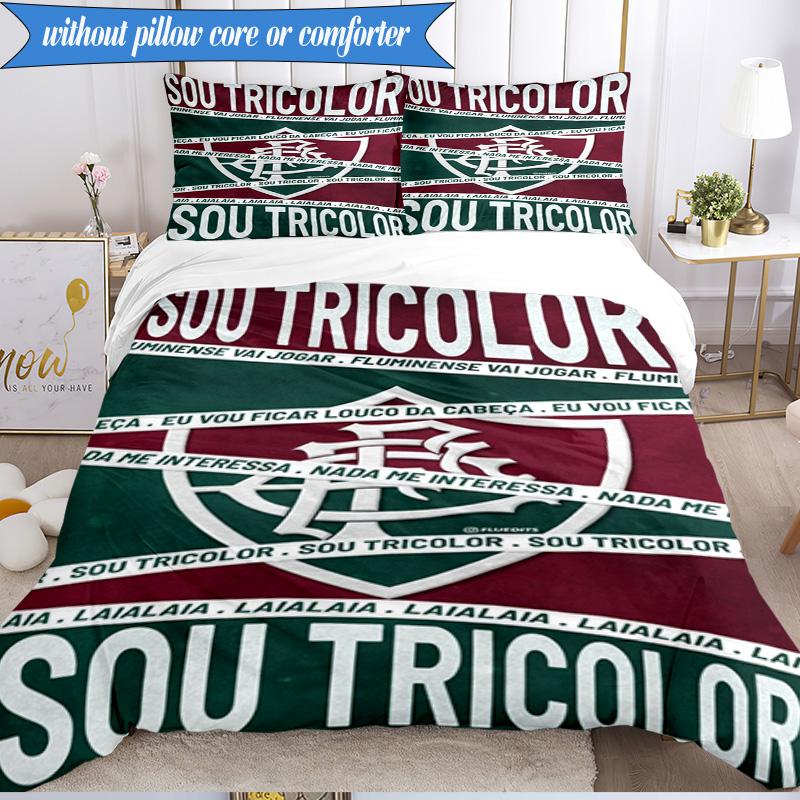 3PCS Champions Celebration Printed Soft Bedding Set,Including 1pc Duvet Cover And 2pcs Pillowcases Perfect for Bedroom, Dormitory, Fan gift