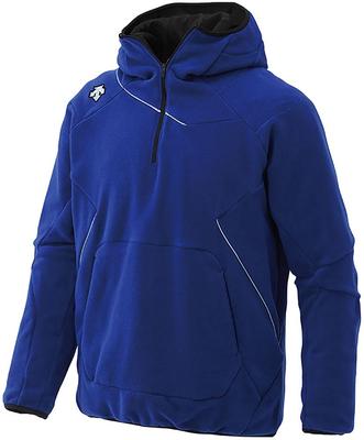 DESCENTE Φούτερ Fleece Μπέιζμπολ για Παιδιά, Μπλε Βασιλικό και Ασημί, Φούτερ, Ζακέτα, DBX-2360JC, Αγόρια,