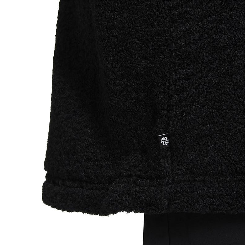 Adidas Originals Design Patchwork Logo de Marcă Brodat Jachetă Lungă Jachetă Femei Negru HR3458