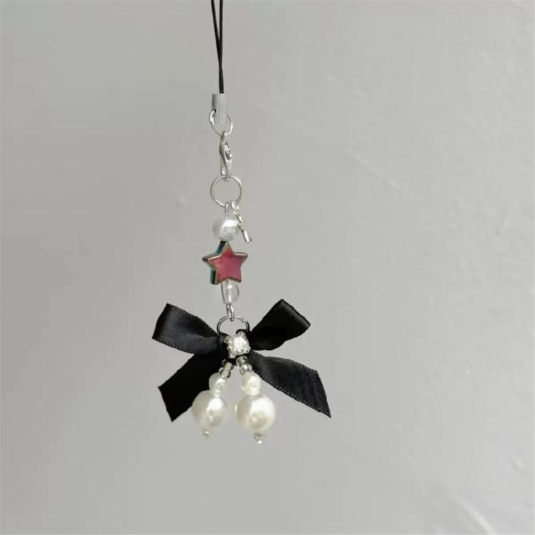 Multipurpose Sturdy Alloy Pearls Bowknot Keychain for Adding A Touch Of Elegant to Any Stylish Outfits Daily Use