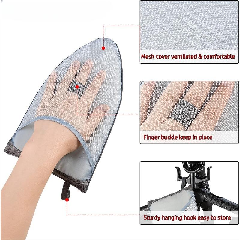 Portable Handheld Ironing Board Handheld Stand Garment Warmer Glove Steamer Iron Stand Suitable for Travel and Home Use