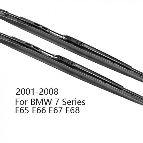 MIDOON Wiper Blades for BMW 7 Series E65 E66 E67 E68 F01 F02 F03 F04 730i 735i 740i 745i 750i 760i 730d 740d 745d 730i/Li For(E65)2001-2008