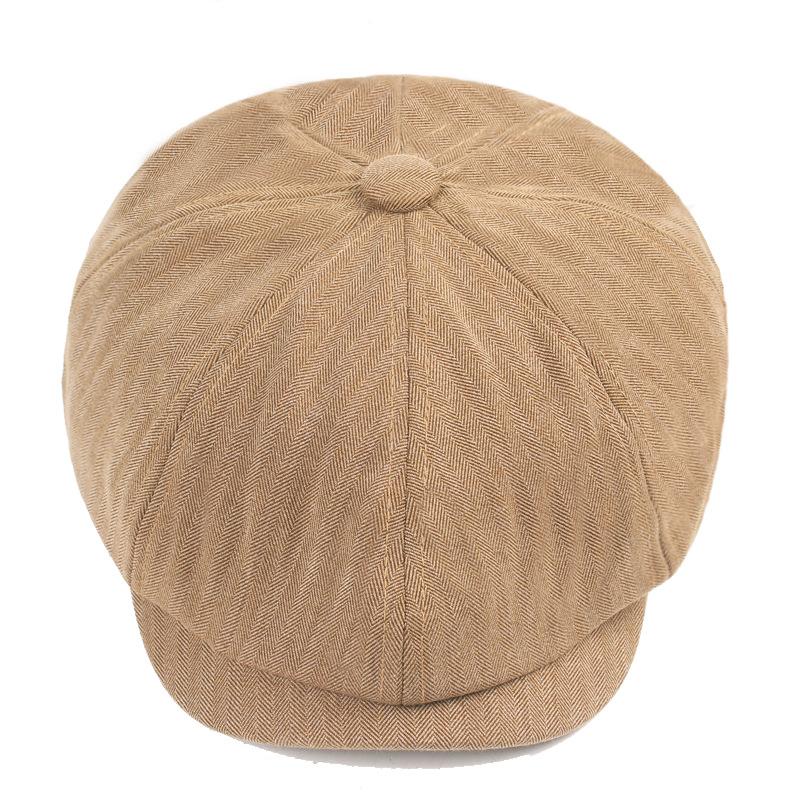 Șapcă Octogonală Tineret Literar Vânt Englezesc Herringbone Ni Beret Pălărie Pălărie Pălărie pentru Bărbați