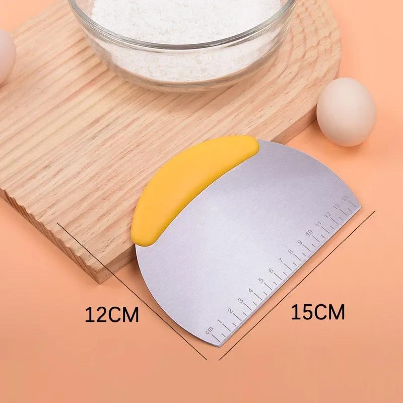 Multi-purpose Stainless Steel Scraper  Chopper, Dough Scraper, Pizza Dough Cutter , Kitchen Dining Bar Tools