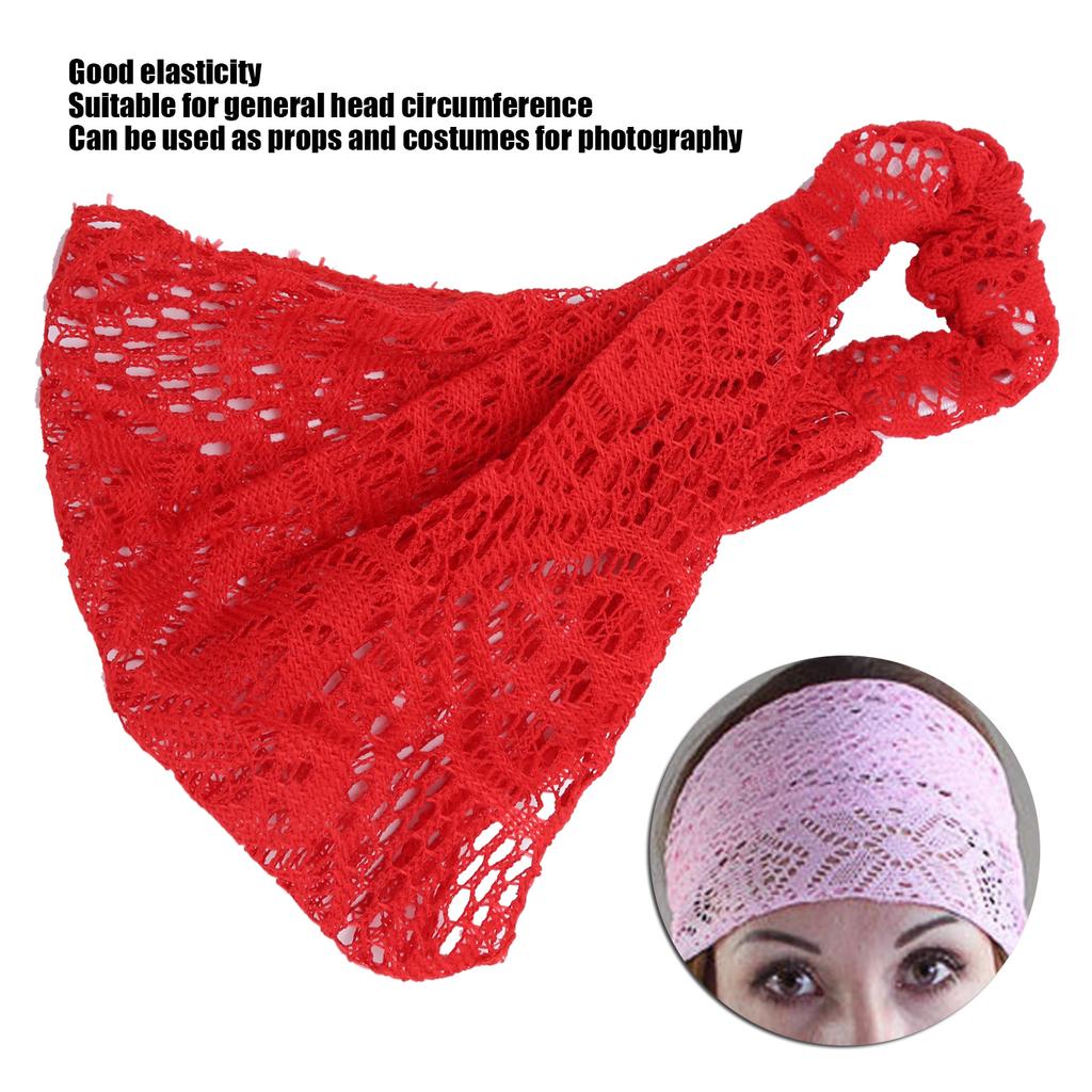 8pcs Lace Headbands Hairbands Hollow Elastic Women Girl Hair Stretchy Bands Hair Accessories