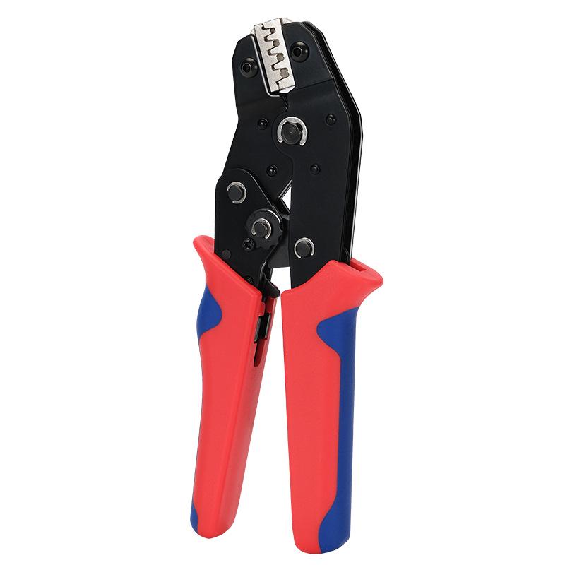 Spring Insert Ratchet Crimping Pliers SN-58B - Cold Press & Insulated Terminal, Multi-Jaw Bare Terminal Crimp Pliers.
