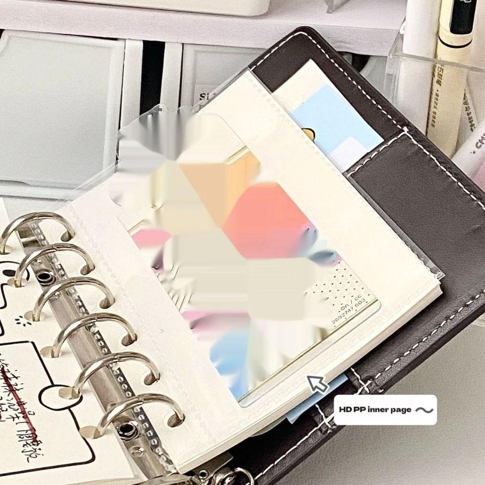 A7 Brown Leather Notebooks Kawaii Hand Ledgers 2025 Pocket Books