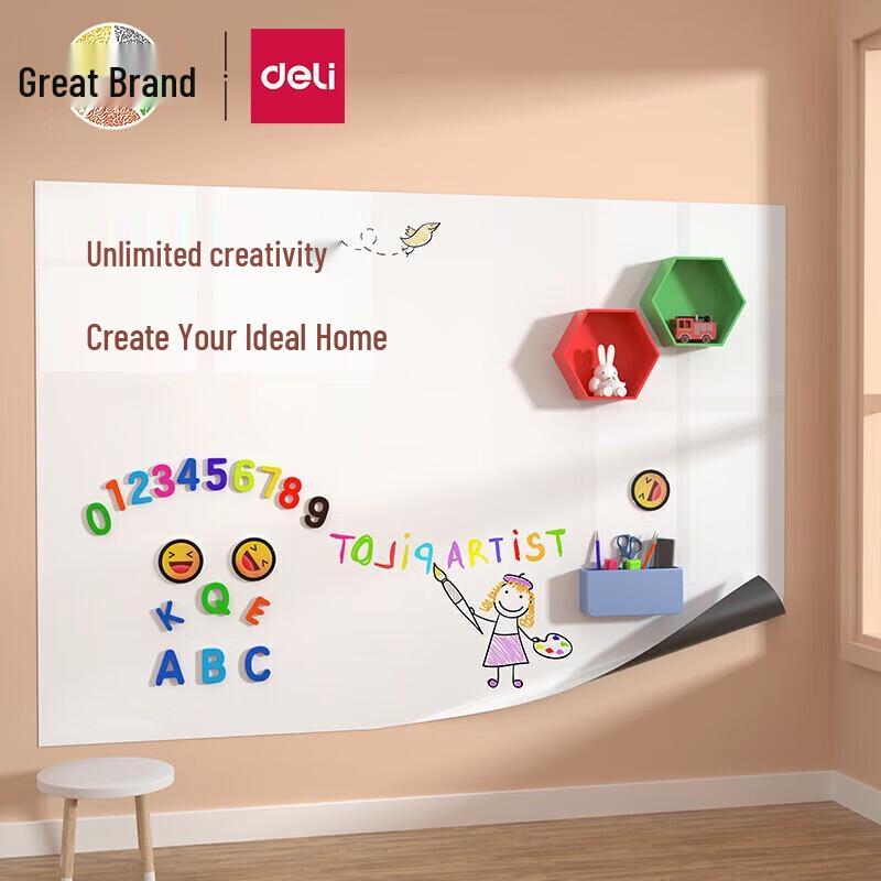 Deli Self-Adhesive Magnet-Receptive Whiteboard