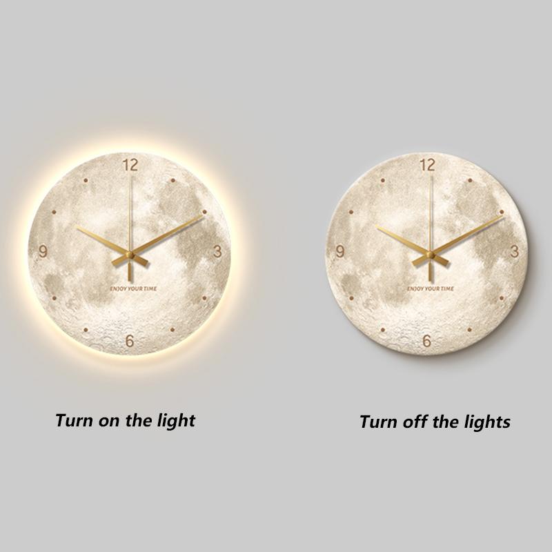 Luminous Wall Clocks Modern Living Room Luxury 2026 Wall Clocks Nordic Decoration Clock Room Furniture Clock Rechargeable Decor