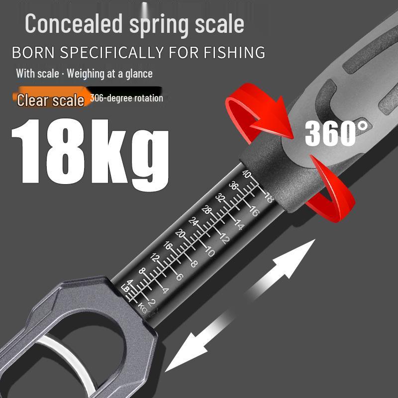 Multi-Functional Fish Lure Pliers Set with Scale and Extended Handle Gripper for Large Fish