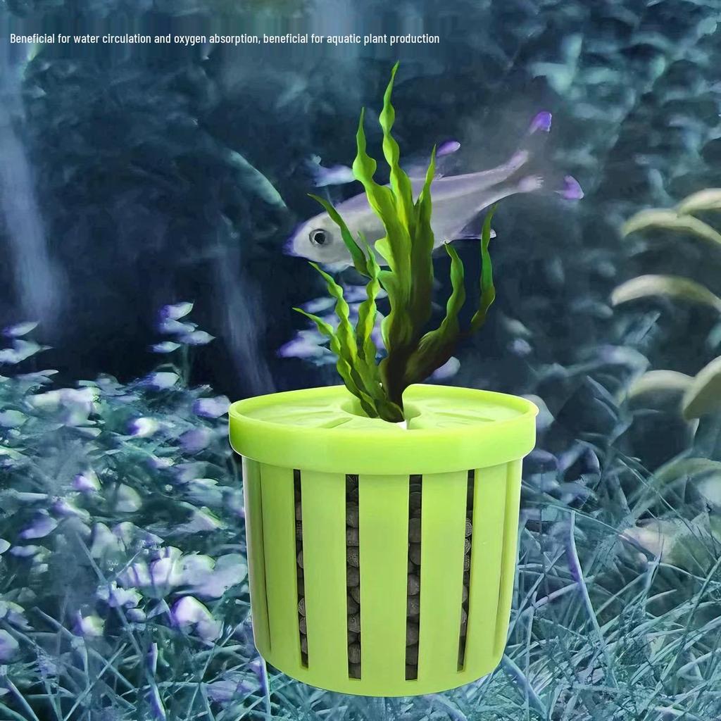 Fish Tank Planting Basket: Home Landscaping Cup for Water Plants and Flower Root Holders