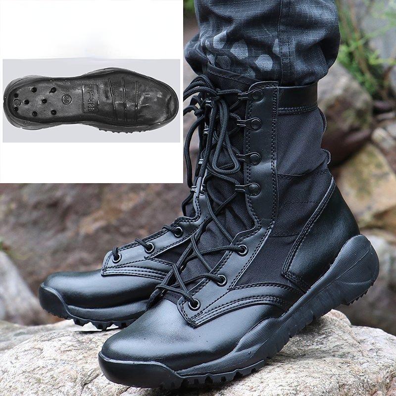 Boots Men LightweightBlack Breathable Spring Summer Shoesbotas hombre Militares Chaussure Homme