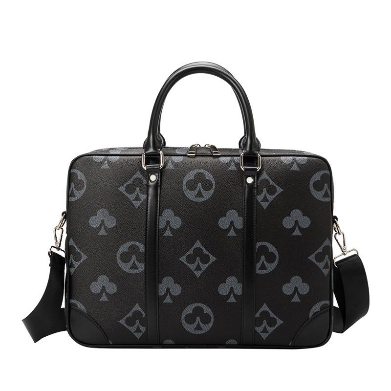 Tas Nieuw Unisex Handheld Aktetas Retro Grote Capaciteit Zakelijke Computer Tas Handheld Schoudertas