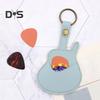 Plektrenhalter in Gitarrenform, Kunstleder-Plektrum-Etui, tragbare Plektrum-Aufbewahrungstasche für Gitarrenspieler, Liebhaber, Lehrer