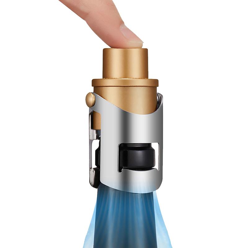 

Champagne Stoppers Wine Saver, Sparkling Wine Vaccum Stoppers With Built-In Pump For Champagne
