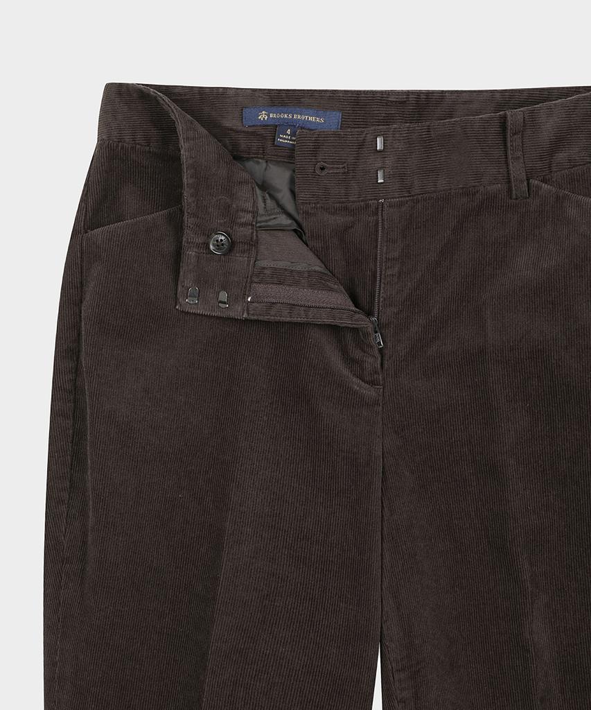 BROOKS BROTHERS Slim Fit Corduroy Pants (Brown) (Bbpcwf59914Ef)