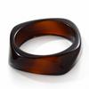 New Irregular Simi Resin Bracelet Distinctive Fashion Seiko Polished Polished Wide Face Bracelet