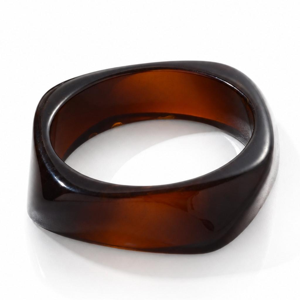 New Irregular Simi Resin Bracelet Distinctive Fashion Seiko Polished Polished Wide Face Bracelet