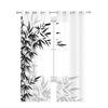 Black And White Bamboo Tulle Sheer Curtains for Living Room Decoration Window Curtain for Bedroom Kitchen Voile Organza Drapes