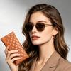 Eyewear Organizer Stylish Pouch For Sunglasses Squeeze Top Glasses Case Protective Glasses Case For Handbag School Business