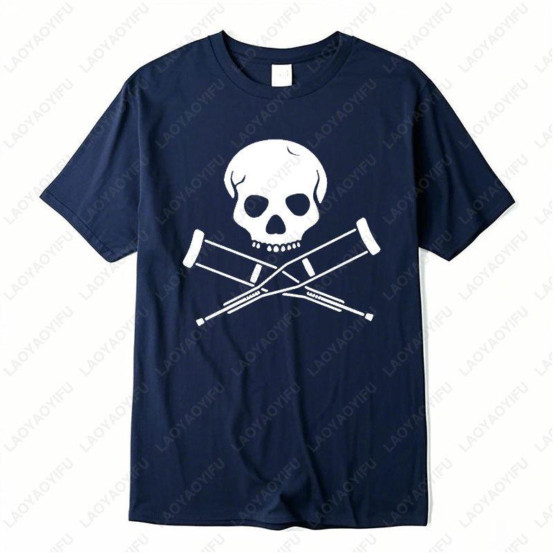 Jackass Pirat Rolig Jul Julklapp Födelsedags T-shirt Retro Bomulls T-shirts Punk Dödskalle Grafisk T-shirt Kvinnor Män Casual Camisetas