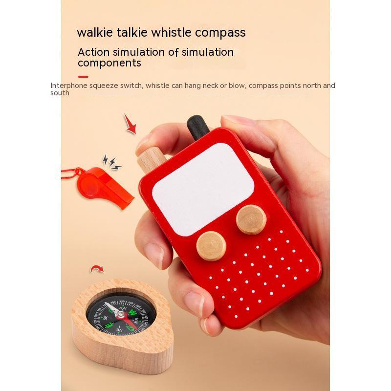 Children's Play House Firefighter Role-playing Toy Set Wooden Simulation Kindergarten Fire Fighting Fire Truck