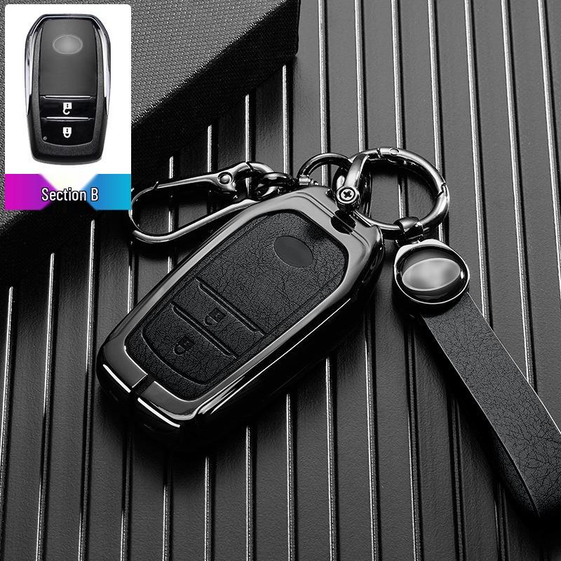 Toyota Prado Key Cover for 2015-2024 Models: Metal Buckle Shell