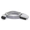 1.8m RGB Scart Video TV AV Cord Cable Compatible with Wii Wii-U Video Game