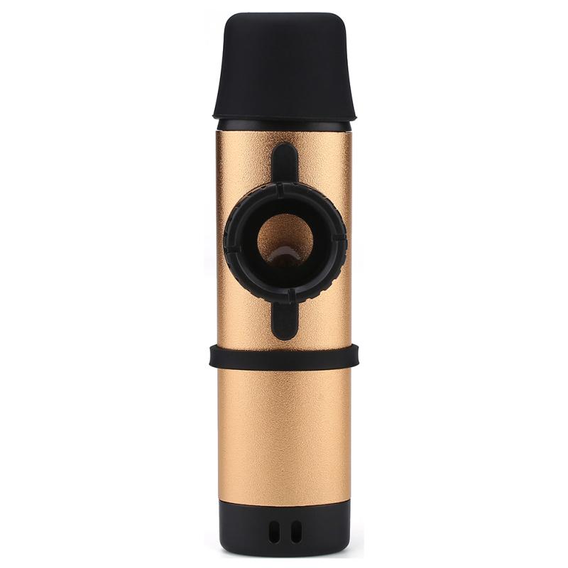 Professional Aluminum Kazoo With Spare Membrane Lightweight Kazoo Woodwind Instrument For Music