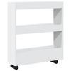 Narrow 3-storey Bathroom Storage Cart, Sofa Side Storage Shelf, Hallway Shelf, 60x18x70cm