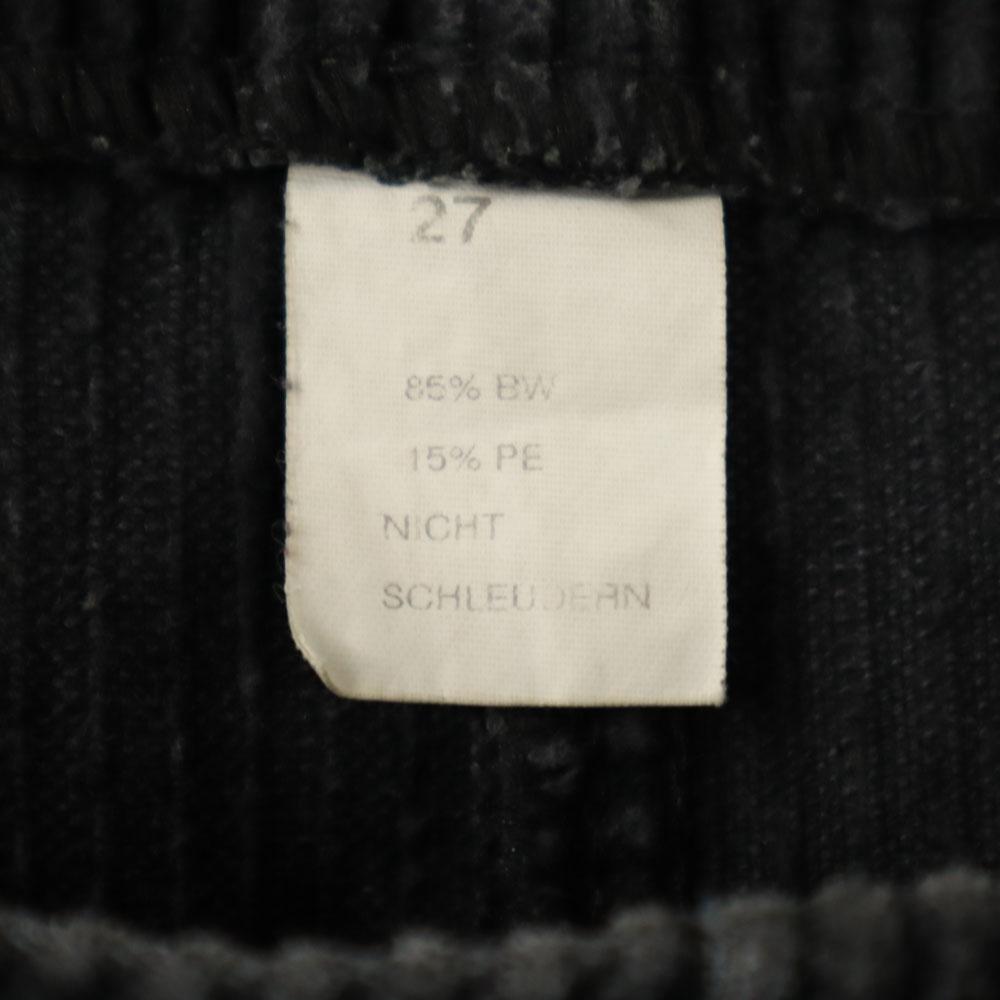 OLD 80s Vintage Black Corps Corduroy Pants Black Logger Pants Men's Used