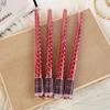 4pcs/box Restaurant Electroplated Thread Candle Long Stem Candle Romantic Wedding Decoration Candle Holder
