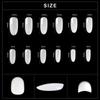 kads 600 ks Dlhé Oválne Bez Zlomu Plné Krytie Tipy na Umelé Nechty Biela Prírodná Priehľadná 12 Veľkostí Nail Art Manikúra Nástroje na Umelé Nechty