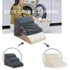 Pet Stairs, Steps, Small Dogs Getting Up and Down, Bed Ladder, Bedside Ladder, Removable and Washable Sponge Slope Ladder