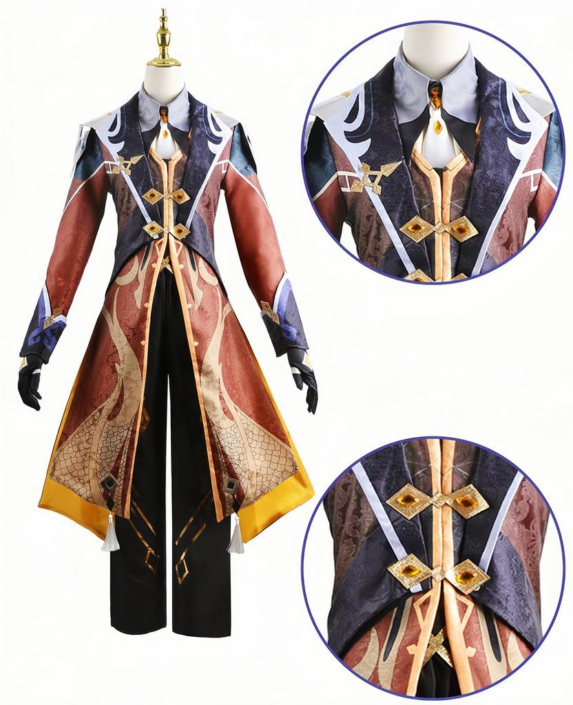 [NOKIJP] Genshin Impact Cosplay Zhongli Cosplay Costume (Zhongli, S)