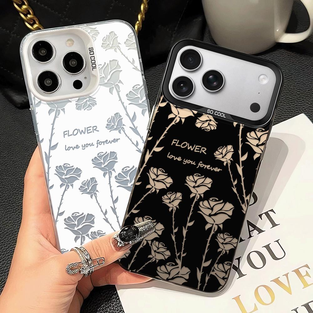 Case for iPhone 17 Pro Max 16 11 14 Plus 17e 15 Air 12 Pro 13 Phone Cover Creative Flower Art