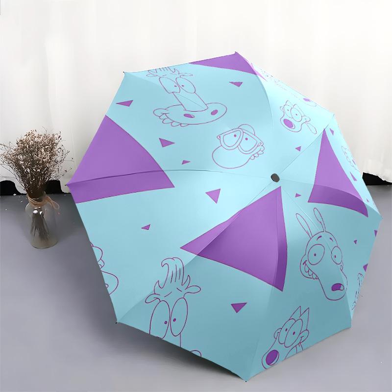 Rocko2pattern, automatic folding umbrella, portable and foldable design, 8 ribs, a Christmas or birthday gift.