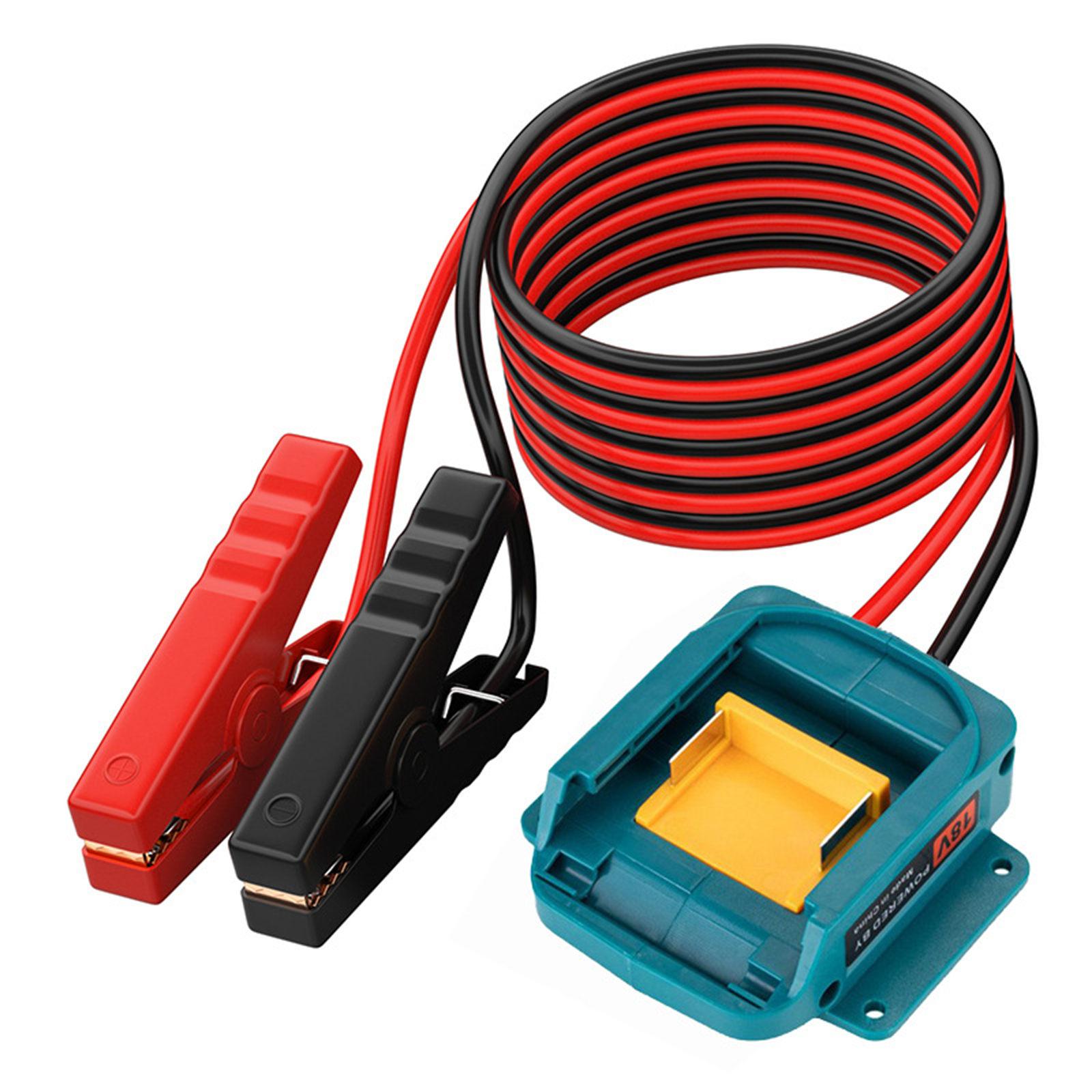 

Compact Car Jump Starter Adapter Automotive Boosters Cable Adapter High Conductivity Wire Simple to Operate for Devices For Makita