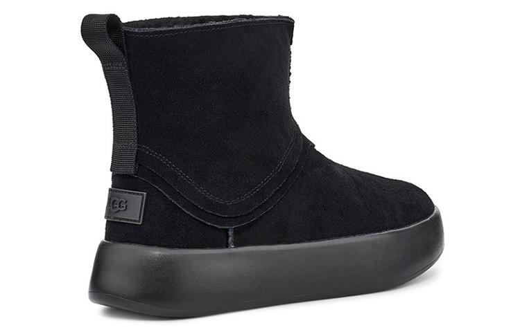 Women's Boots UGG Classic Boom Boot Fleece Lined Black Women's