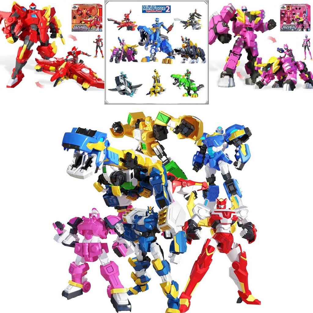 Mini Special Forces Toy Super Dino Power Mecha Transformation Robot For Boys