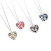 Night glow heart pendant love heart openwork luminous necklace sweater chain