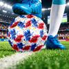 Pallone da Calcio Misura 5 Stampato France Football Resistente all'Usura Standard per Allenamento Adulti Regalo per Fan per Partite Sportive Indoor Outdoor
