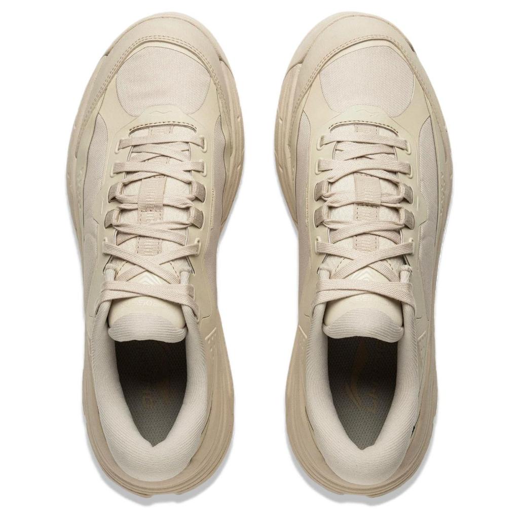 New LiNing Star Journey 2 Cushioning, Wear Resistant Low Top Casual Shoes Unisex Gray Yellow AGLV065-4