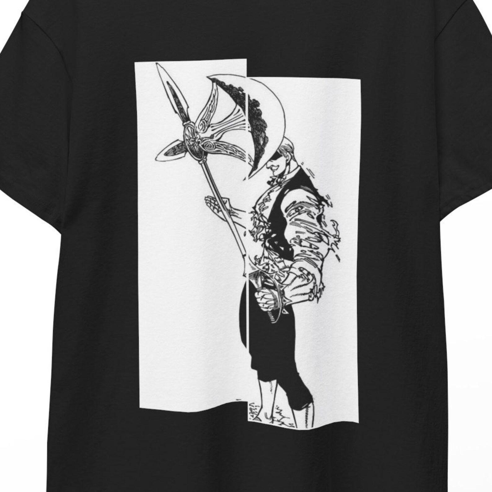 The Seven Deadly Sins Escanor Meliodas Shirt,Meliodas Manga, Escanor T-Shirt,Anime Tee, Top Unisex Anime Gift Tee Style,Nanatsu no Taizai XL