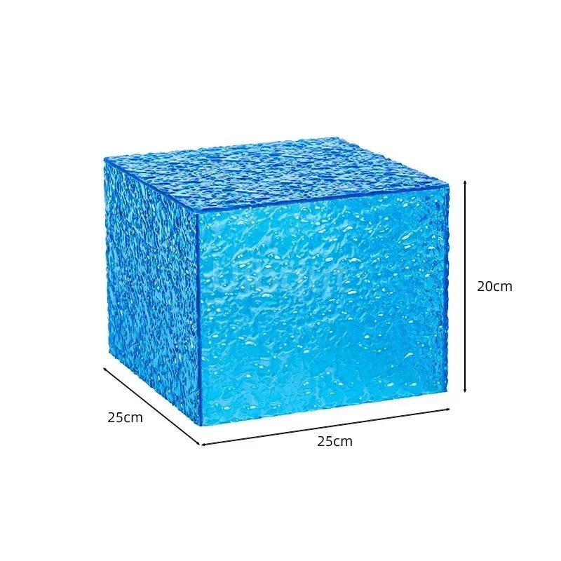 Dessert table Buffet table Food display rack Acrylic Cold Food Display Stand Hotel tea break table setup Ornament set Blue booth