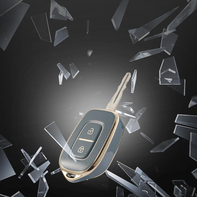 2 Button TPU Car Remote Key Fob Cover Case for Renault Kwid Traffic Symbol for Dacia Sandero Logan Duster 2016 2017 2018 Shell Accessories