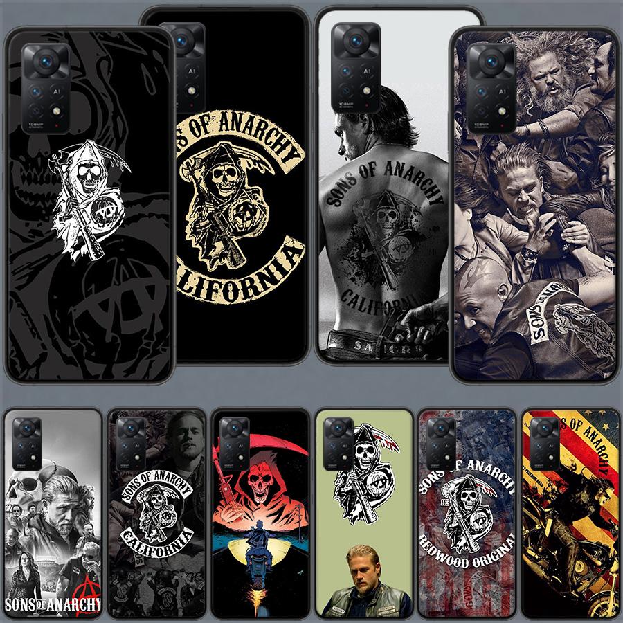 Sons of Anarchy Phone Case For Redmi 13C 14C Note 14 13 Pro Plus 12 12C 10A 10C 10 9A 9C 9T 9 8 8A K80 K70 Pro Cover TPU Shell C