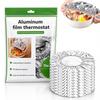 10pcs Aluminum Foil Food Covers Reusable Elastic Insulated Lid Freshness Preserving Bowl Covers For Home Kitchen Picnic