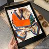 Long Silk Scarf Women's New Small Silk Scarf Printing Simulation Silk Tied Bag Streamer Explosion Sweet Little Scarf