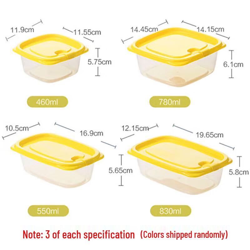 Chahua 12-Piece Plastic Food Storage Container Set